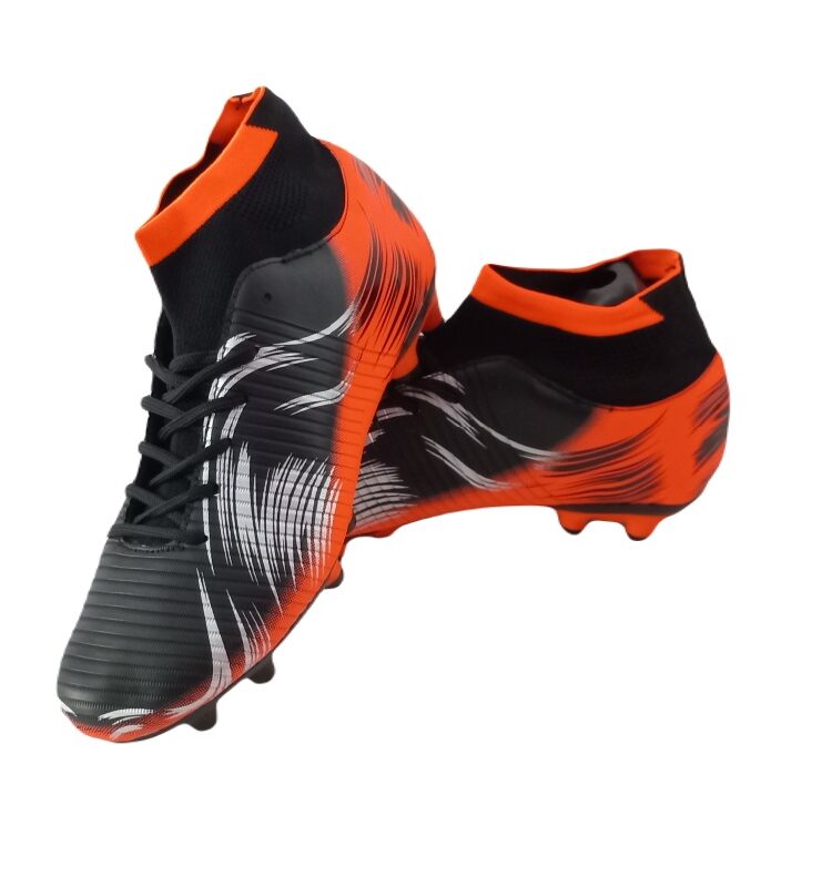 Ανδρικά ποδοσφαιρικά μαύρα πορτοκαλί για γρήγορες κίνησεις, Μαργαράς 230
