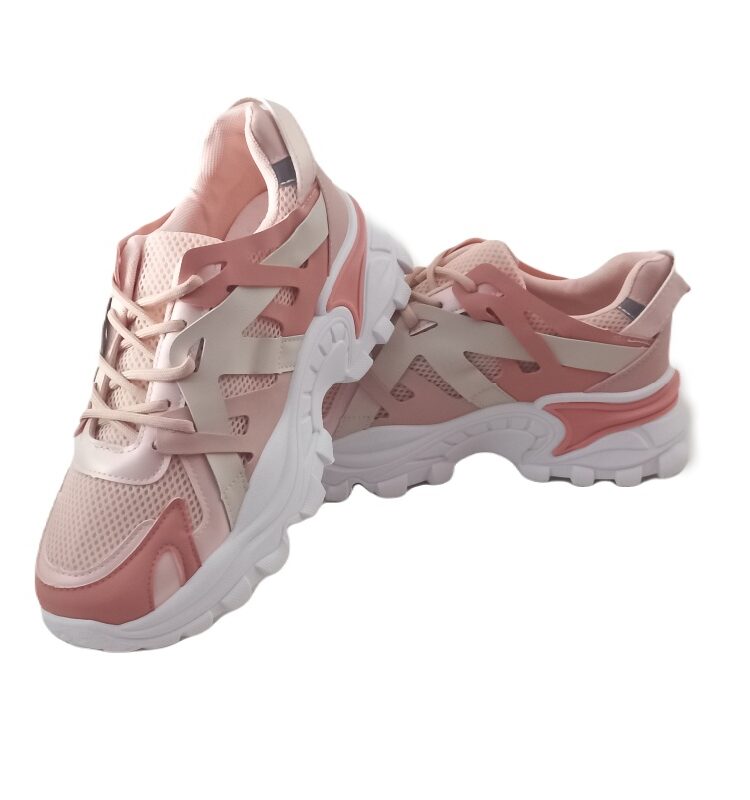 Γυναικεία sneakers με μαλακό εσωτερικό, ροζ, Μαργαράς LY4021