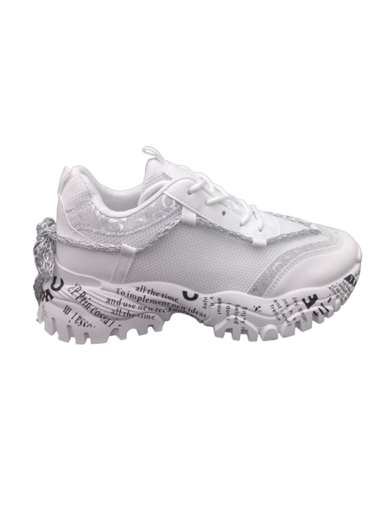 Γυναικεία Λευκά Sneakers Chunky xy-63